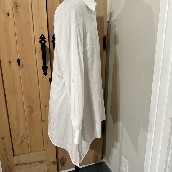 Zac & Rachel White 100% Lyocell Casual Button Down Shirt - Picture 4 of 8